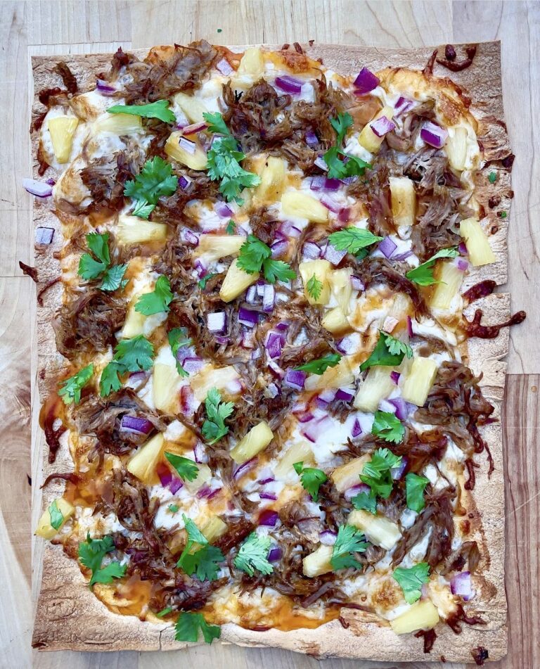 Mango Habanero Pulled Pork Pizza