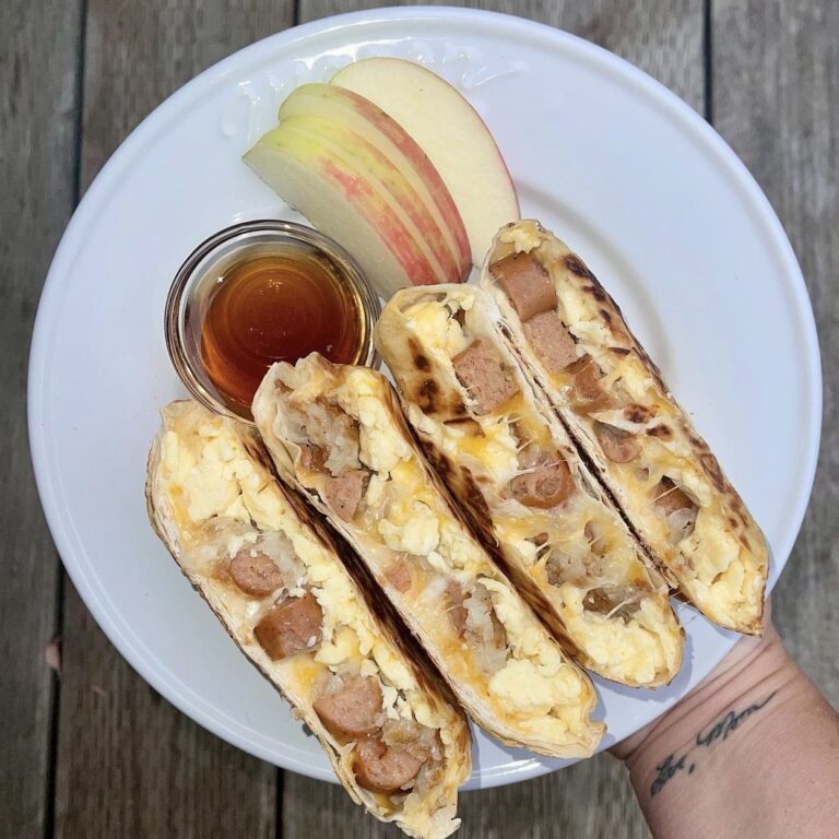 Apple Maple Chicken Sausage Breakfast Crunchwrap