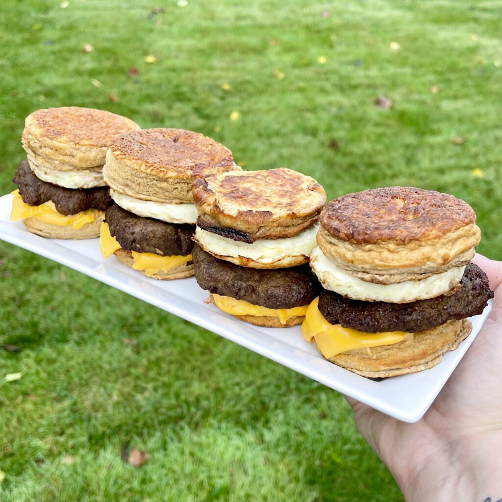 Sausage, Egg & Cheese McGriddles Diana's Delish Dishes