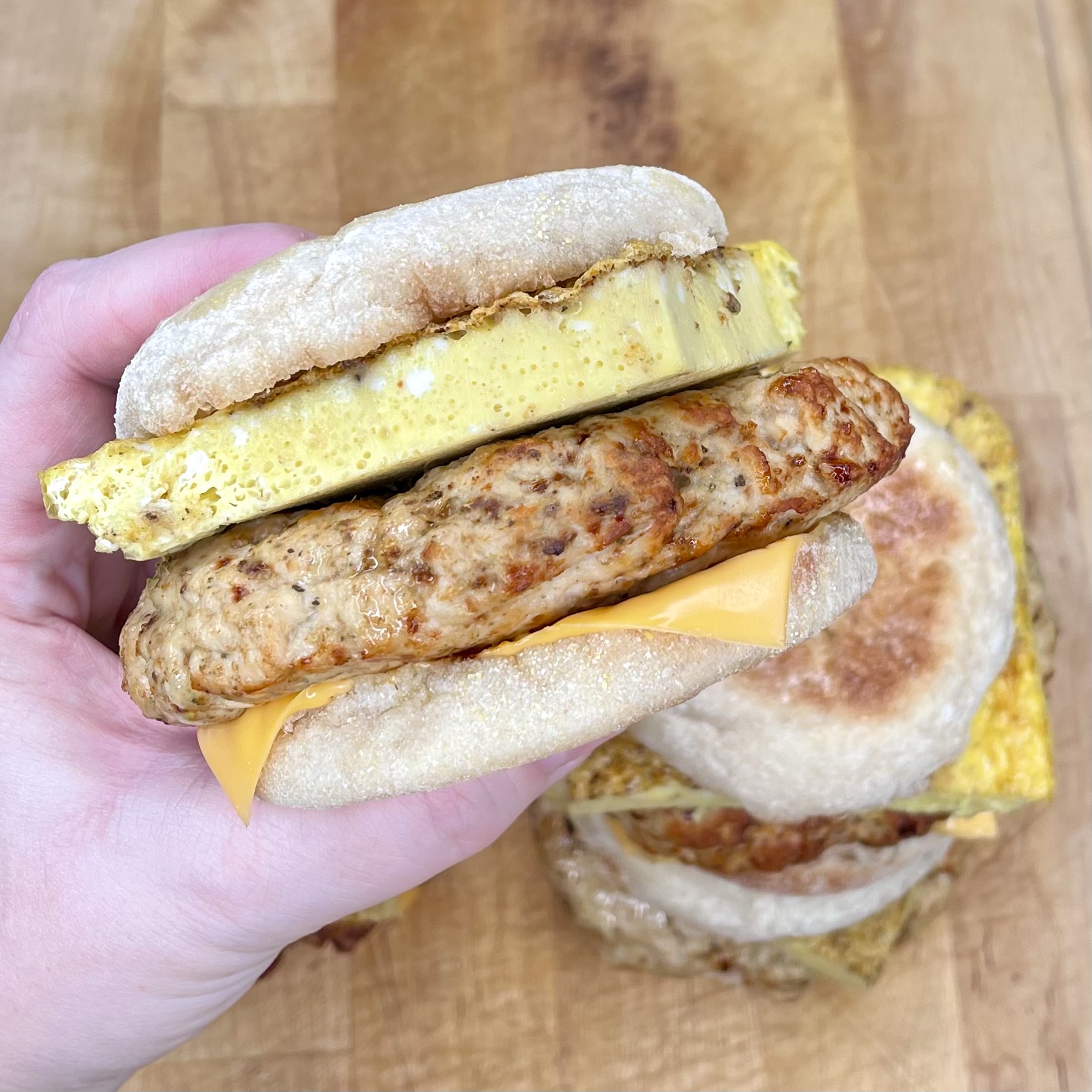 Turkey Sausage Breakfast Sandwich Diana's Delish Dishes