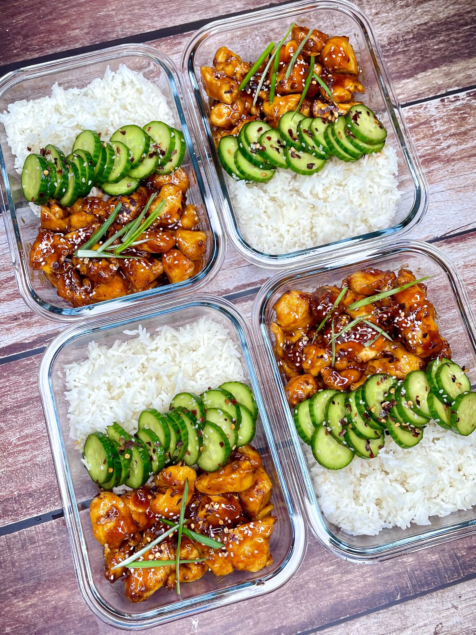 Sticky Korean Fried Chicken and Rice Bowls - Diana's Delish Dishes