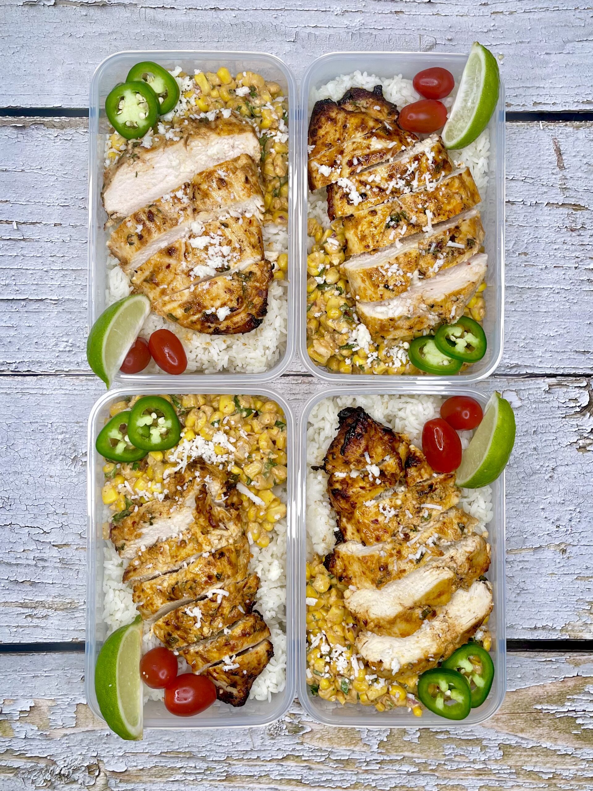 Spiced Yogurt Chicken and Street Corn