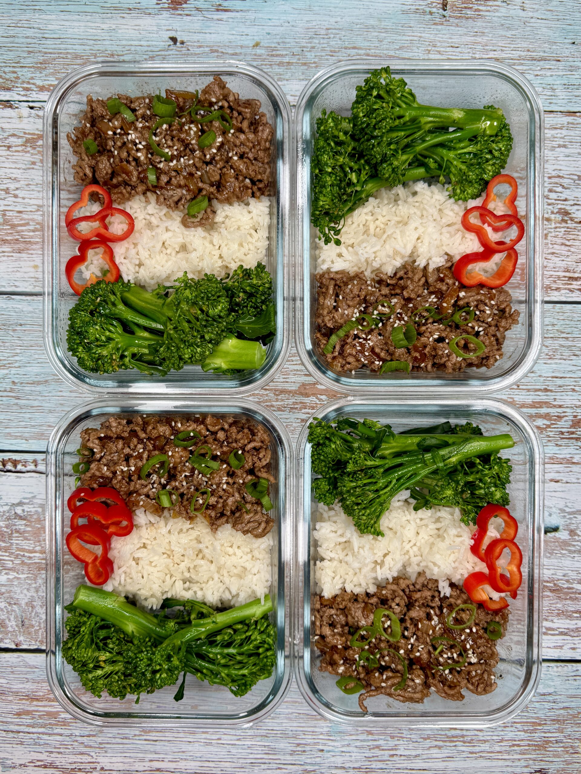 Quick & Easy Mongolian Ground Beef and Rice Bowls with Broccoli for Healthy Meal Prep