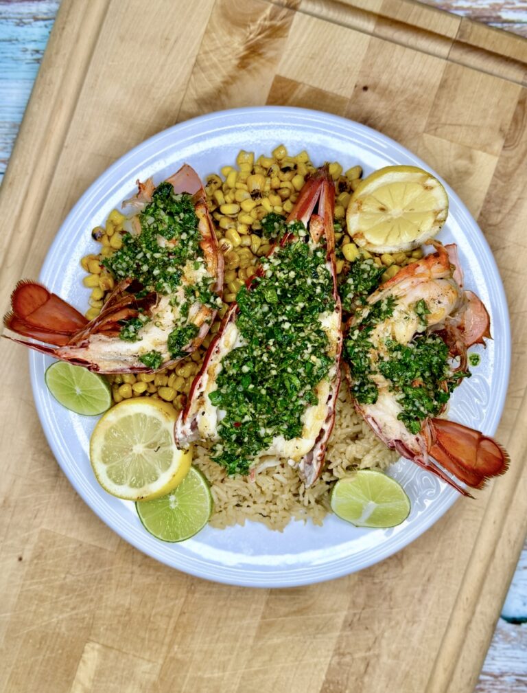 Grilled Lobster with Fresh Chimichurri