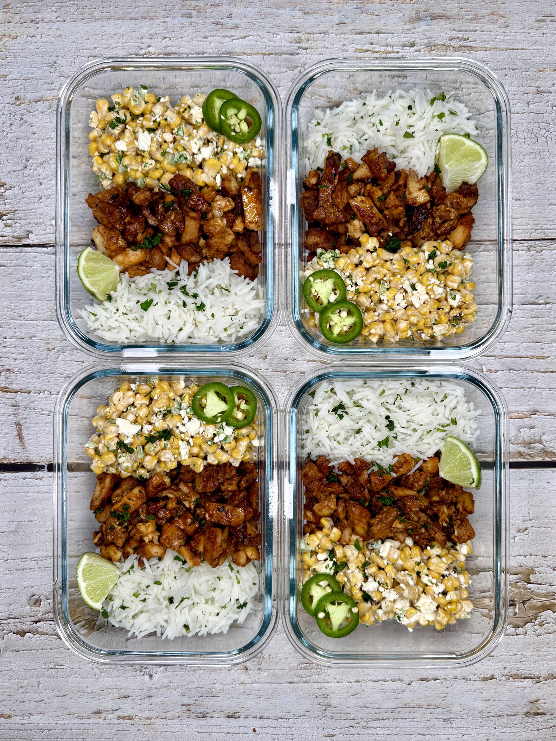 Al Pastor Chicken Street Corn Meal Prep Bowls | Easy & High-Protein
